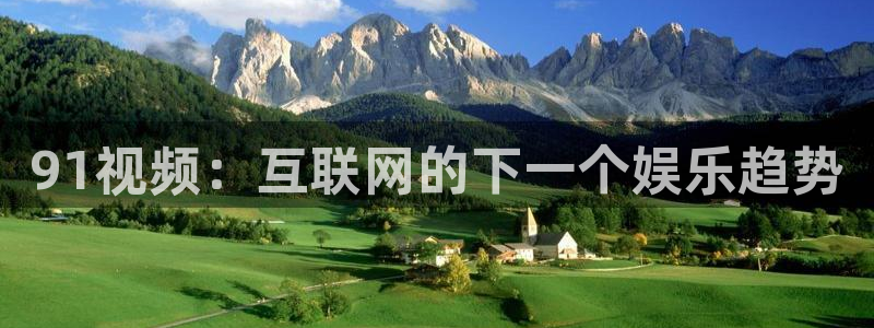 天辰娱乐注册：91视频：互联网的下一个娱乐趋势
